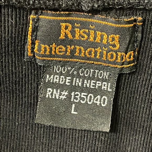 Rising International Women’s Handmade Long Jacket Dress Hoodie Full Zip Sz L - Picture 12 of 13